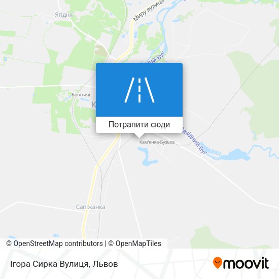 Карта Ігора Сирка Вулиця