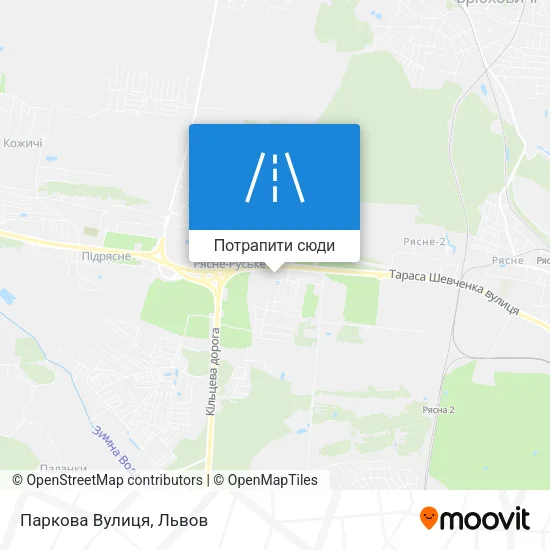 Карта Паркова Вулиця
