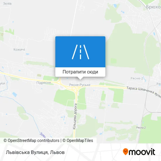 Карта Львівська Вулиця
