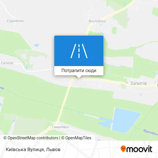 Карта Київська Вулиця