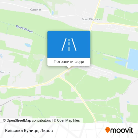 Карта Київська Вулиця