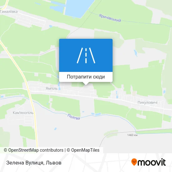 Карта Зелена Вулиця