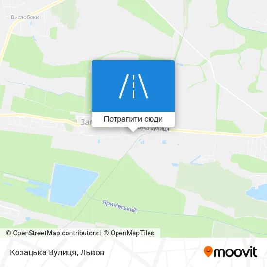 Карта Козацька Вулиця