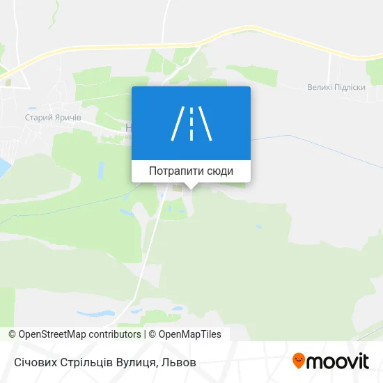 Карта Січових Стрільців Вулиця