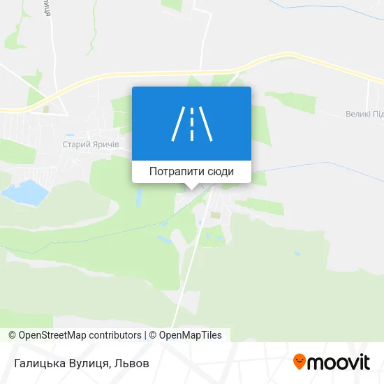 Карта Галицька Вулиця