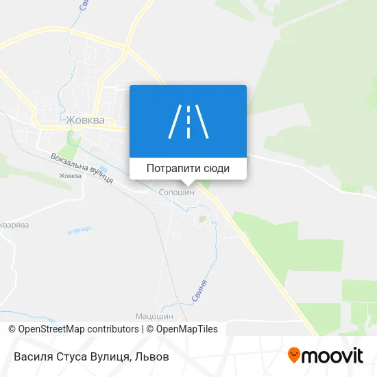 Карта Василя Стуса Вулиця