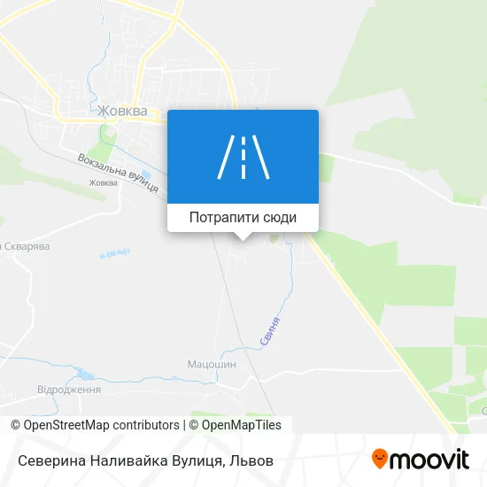 Карта Северина Наливайка Вулиця