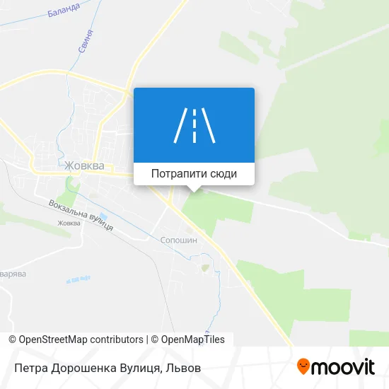 Карта Петра Дорошенка Вулиця