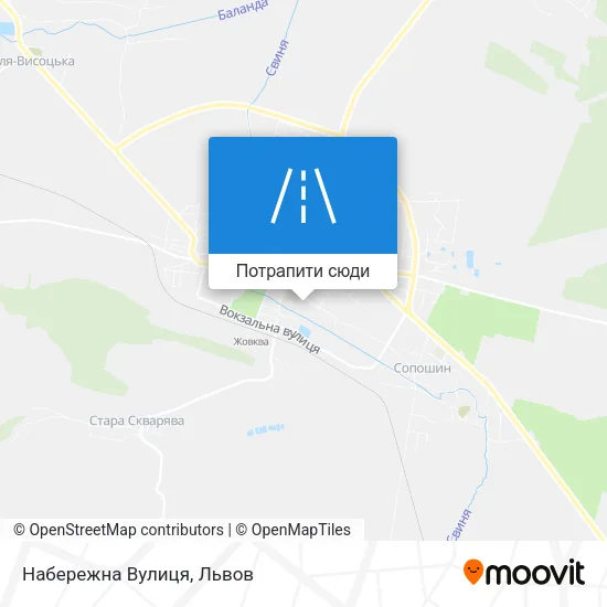 Карта Набережна Вулиця