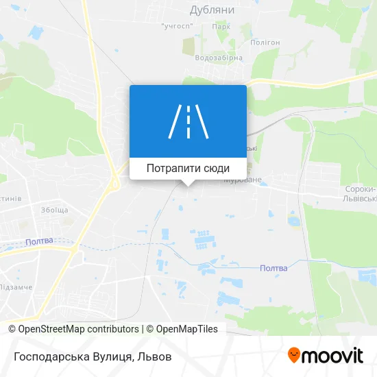 Карта Господарська Вулиця