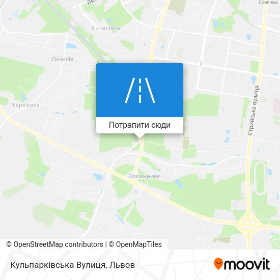 Карта Кульпарківська Вулиця