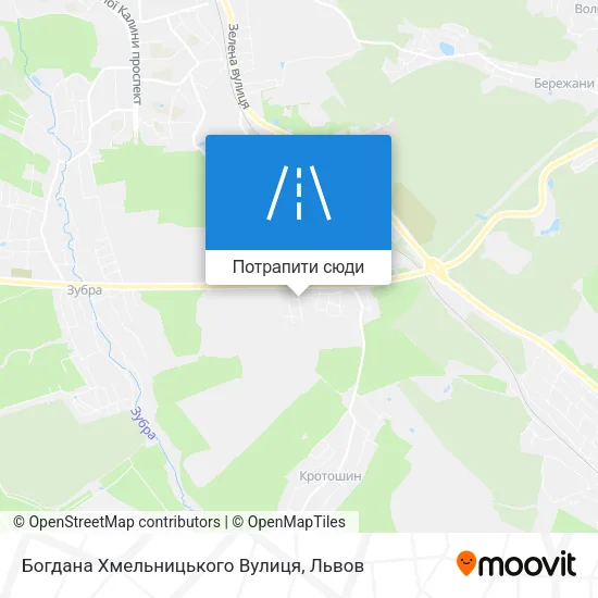 Карта Богдана Хмельницького Вулиця
