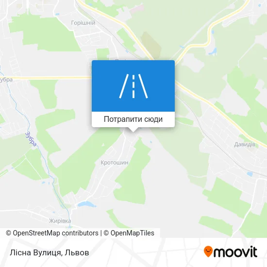 Карта Лісна Вулиця