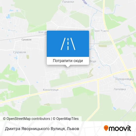 Карта Дмитра Яворницького Вулиця