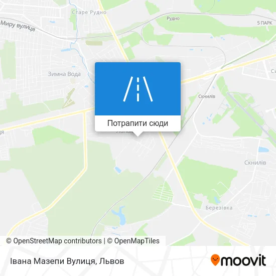 Карта Івана Мазепи Вулиця