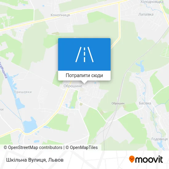 Карта Шкільна Вулиця