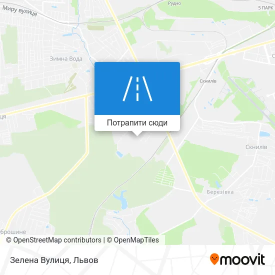 Карта Зелена Вулиця