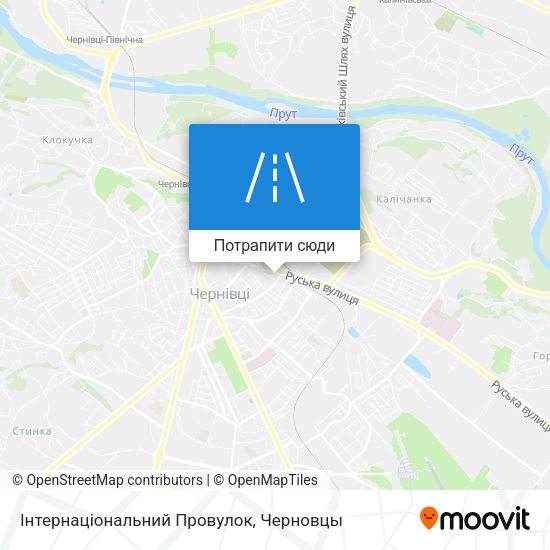 Карта Інтернаціональний Провулок