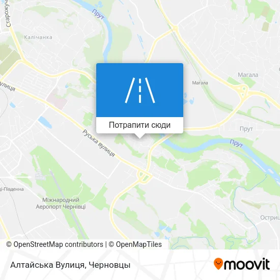 Карта Алтайська Вулиця