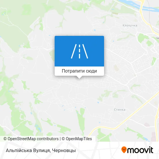 Карта Альпійська Вулиця