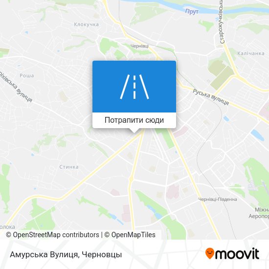 Карта Амурська Вулиця