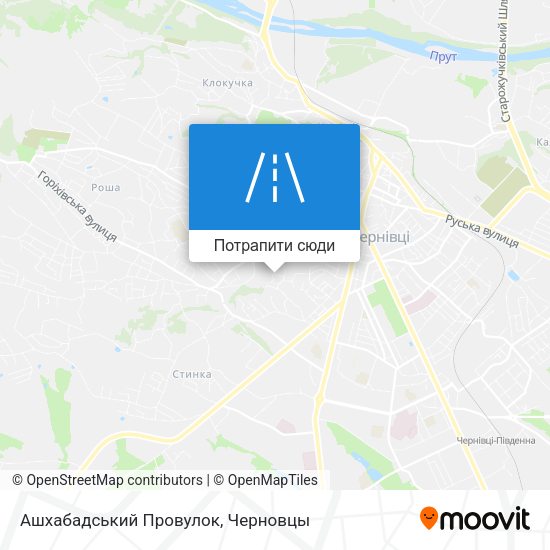 Карта Ашхабадський Провулок