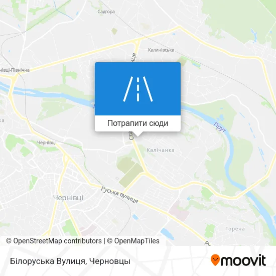 Карта Білоруська Вулиця