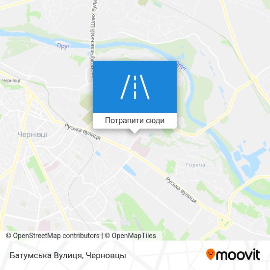Карта Батумська Вулиця