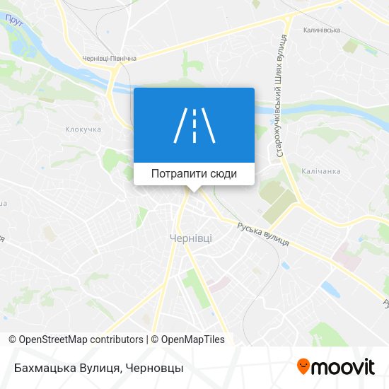 Карта Бахмацька Вулиця