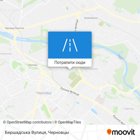 Карта Бершадська Вулиця