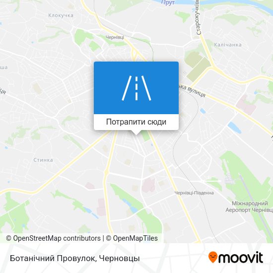Карта Ботанічний Провулок