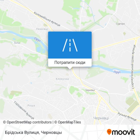 Карта Брідська Вулиця