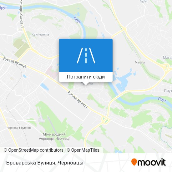 Карта Броварська Вулиця