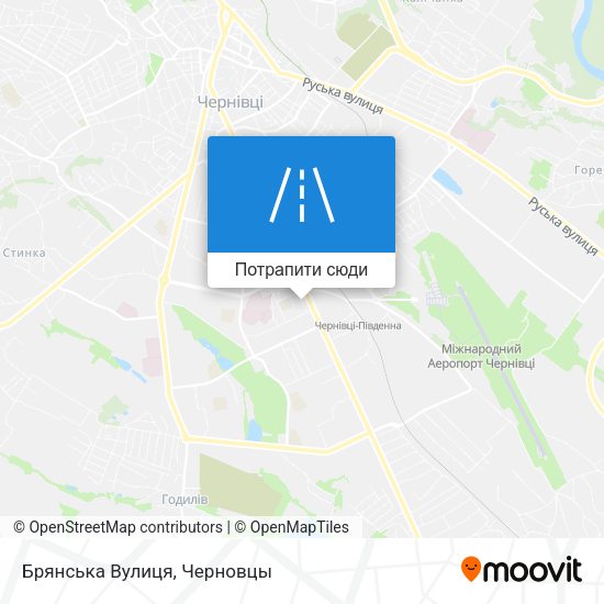 Карта Брянська Вулиця