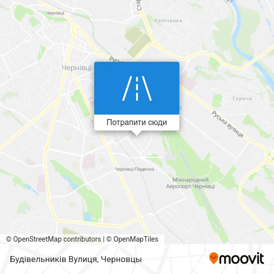 Карта Будівельників Вулиця