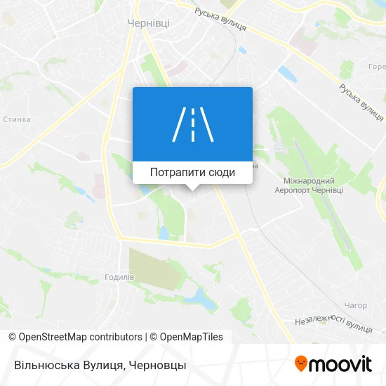 Карта Вільнюська Вулиця