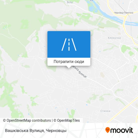 Карта Вашківська Вулиця