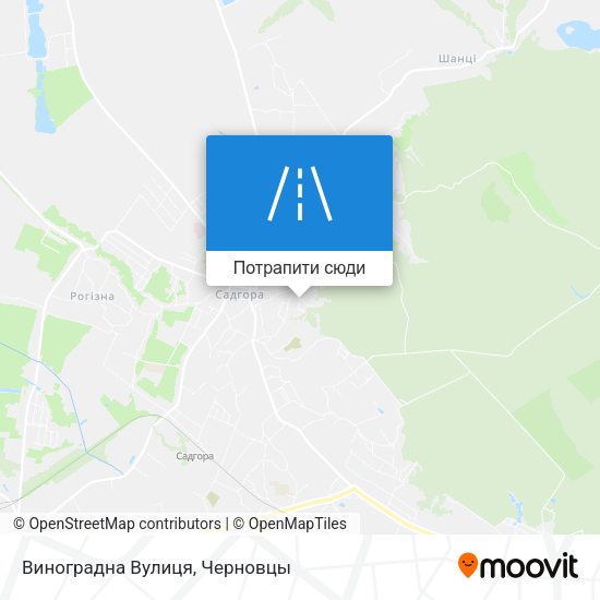 Карта Виноградна Вулиця