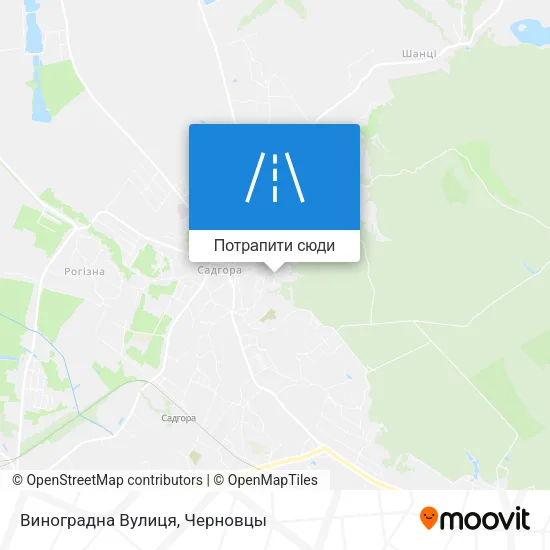 Карта Виноградна Вулиця