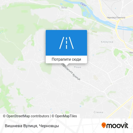 Карта Вишнева Вулиця