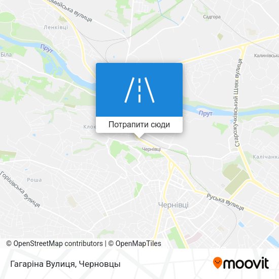 Карта Гагаріна Вулиця