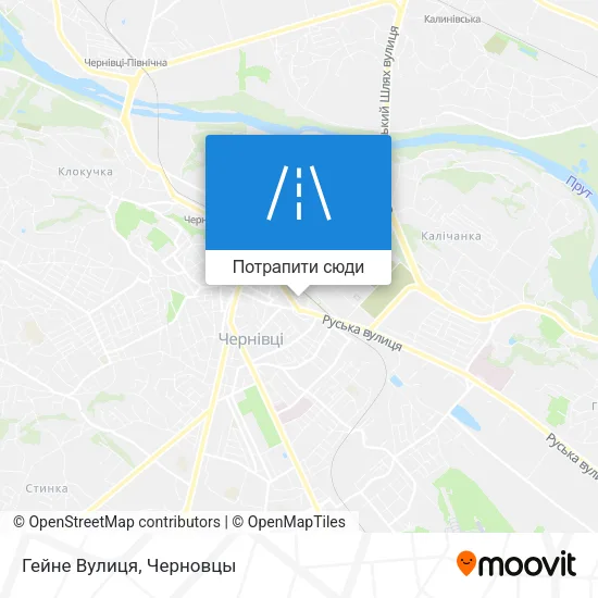 Карта Гейне Вулиця