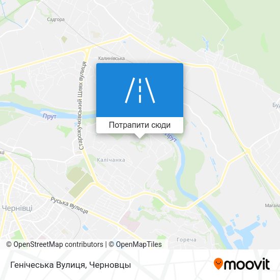 Карта Генічеська Вулиця