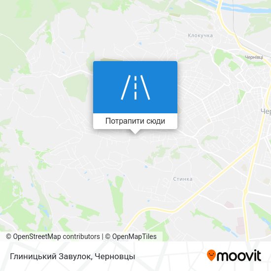 Карта Глиницький Завулок