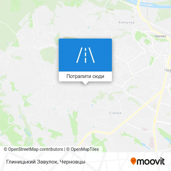 Карта Глиницький Завулок