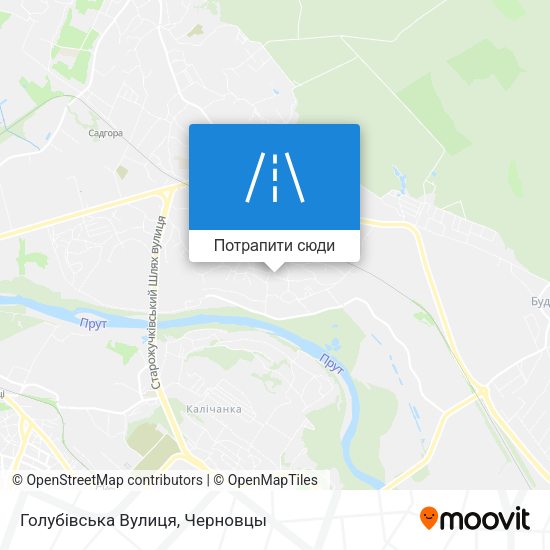 Карта Голубівська Вулиця