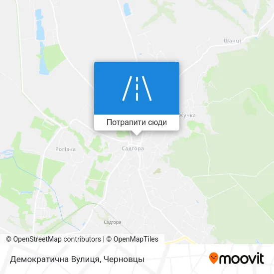 Карта Демократична Вулиця