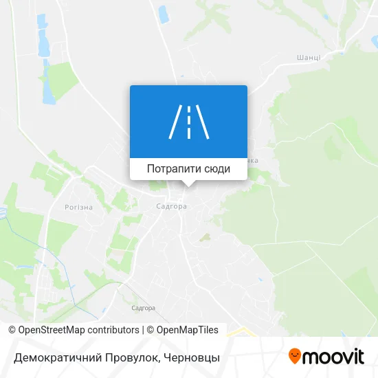 Карта Демократичний Провулок