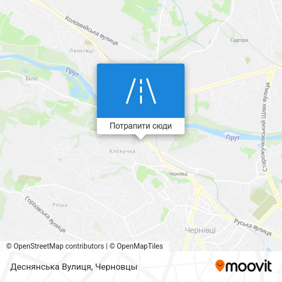 Карта Деснянська Вулиця