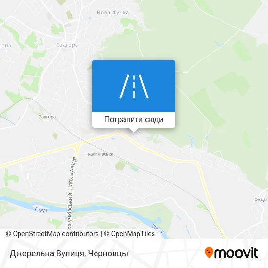 Карта Джерельна Вулиця
